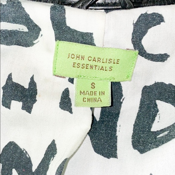 John Carlisle Essential Leather Trench Coat Black - Picture 6 of 10